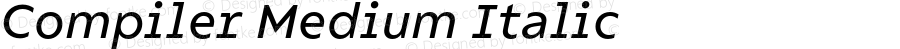 Compiler Medium Italic