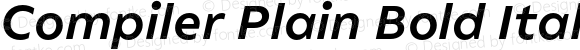 Compiler Plain Bold Italic