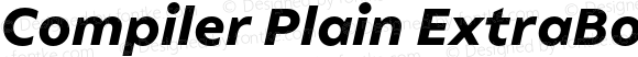 Compiler Plain ExtraBold Italic