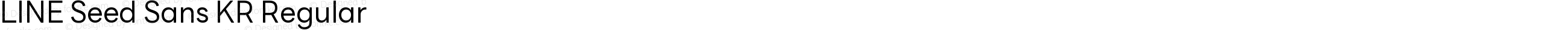 LINE Seed Sans KR Regular