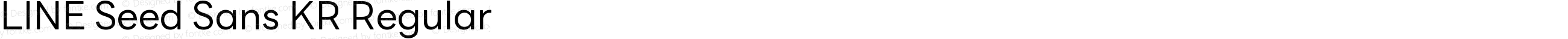 LINE Seed Sans KR Regular