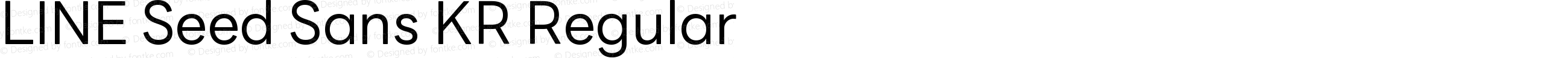 LINE Seed Sans KR Regular