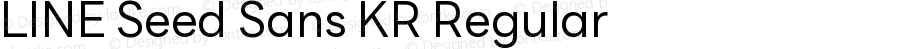 LINE Seed Sans KR Regular