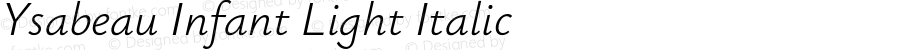 Ysabeau Infant Light Italic