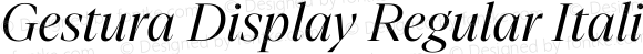 Gestura Display Regular Italic