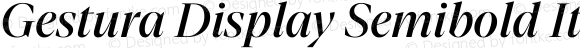Gestura Display Semibold Italic