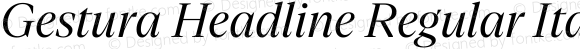 Gestura Headline Regular Italic