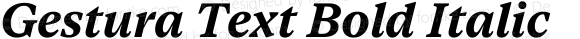 Gestura Text Bold Italic