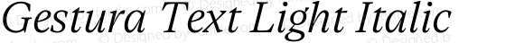 Gestura Text Light Italic