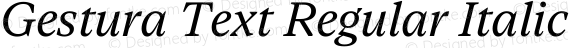 Gestura Text Regular Italic
