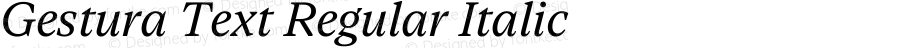 Gestura Text Regular Italic