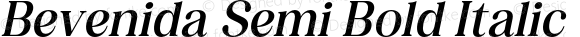 Bevenida Semi Bold Italic