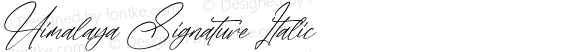 Himalaya Signature Italic