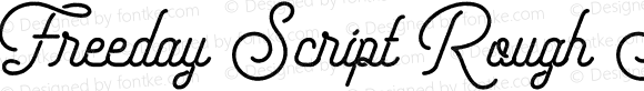 Freeday Script Rough Solid SemiBold