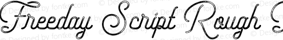 Freeday Script Rough Textured SemiBoldTextured Version 1.00;October 10, 2017;FontCreator 11.0.0.2408 32-bit