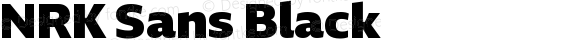 NRK Sans Black