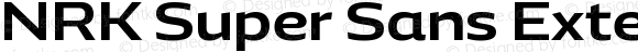 NRK Super Sans Extended Bold