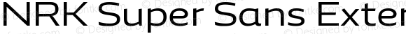 NRK Super Sans Extended Regular