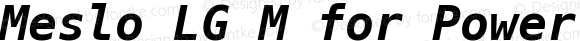 Meslo LG M Bold Italic for Powerline