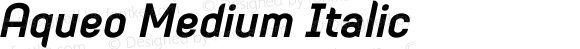 Aqueo Medium Italic