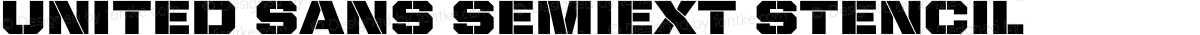 United Sans SemiExt Stencil