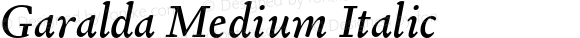 Garalda Medium Italic