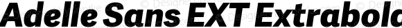 Adelle Sans EXT Extrabold Italic