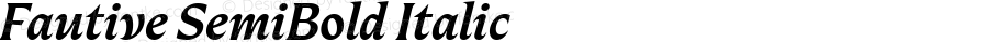 Fautive SemiBold Italic
