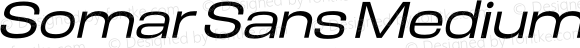 Somar Sans Medium Expanded Italic