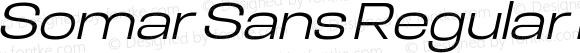Somar Sans Regular Expanded Italic