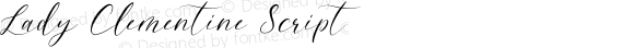 Lady Clementine Script Regular