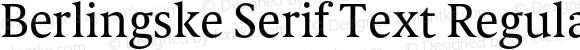 Berlingske Serif Text Regular