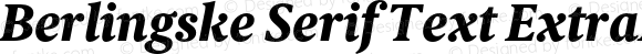 Berlingske Serif Text ExtraBold Italic