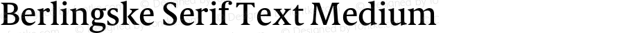 Berlingske Serif Text Medium