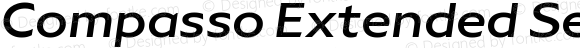 Compasso Extended SemiBold Italic