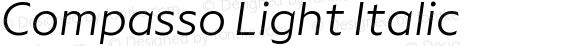 Compasso Light Italic