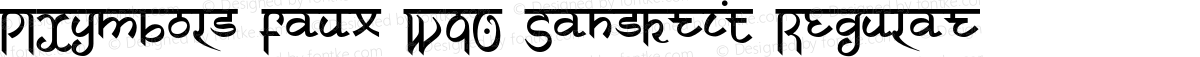 PIXymbols Faux W90 Sanskrit Regular