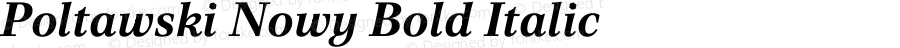 Poltawski Nowy Bold Italic