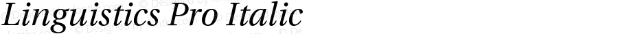 LinguisticsPro-Italic