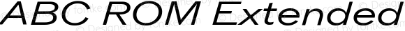 ABC ROM Extended Regular Italic