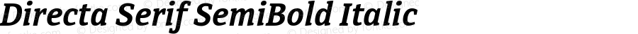 DirectaSerifSemiBold-Italic