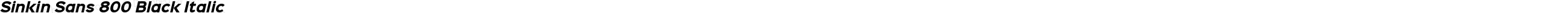 Sinkin Sans 800 Black Italic