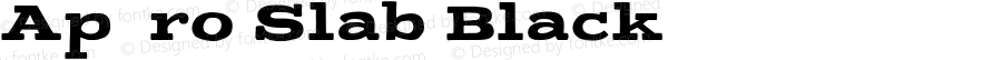 Apéro Slab Black Version 1.00, SI, August 27, 2016, initial release