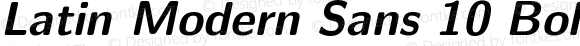Latin Modern Sans 10 Bold Oblique