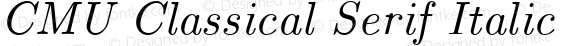 CMU Classical Serif