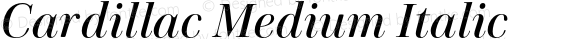 Cardillac Medium Italic