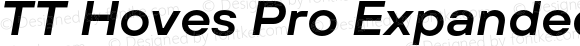 TT Hoves Pro Expanded DemiBold Italic