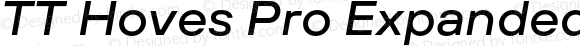 TT Hoves Pro Expanded Medium Italic