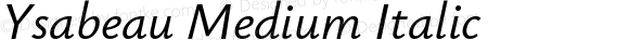 Ysabeau Medium Italic