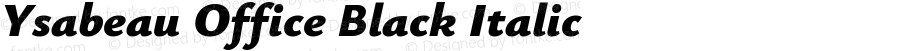 Ysabeau Office Black Italic